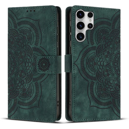Mandala Embossed Retro Frosted Leather Phone Case, For Samsung Galaxy S25 Ultra 5G, For Samsung Galaxy S24 FE 5G, For Samsung Galaxy S24 Ultra 5G, For Samsung Galaxy S24+ 5G, For Samsung Galaxy S24 5G, For Samsung Galaxy S23 FE 5G                      ...