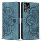 Mandala Embossed Retro Frosted Leather Phone Case, For Samsung Galaxy S20 FE, For Samsung Galaxy S22 Ultra 5G, For Samsung Galaxy S22+ 5G, For Samsung Galaxy S22 5G, For Samsung Galaxy S21 FE 5G, For Samsung Galaxy S21 5G, For Samsung Galaxy S21+ 5G   ...