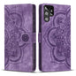 Mandala Embossed Retro Frosted Leather Phone Case, For Samsung Galaxy S20 FE, For Samsung Galaxy S22 Ultra 5G, For Samsung Galaxy S22+ 5G, For Samsung Galaxy S22 5G, For Samsung Galaxy S21 FE 5G, For Samsung Galaxy S21 5G, For Samsung Galaxy S21+ 5G   ...