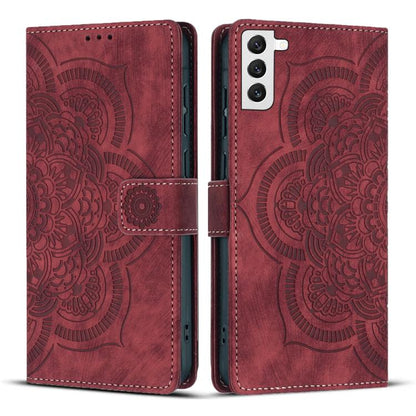 Mandala Embossed Retro Frosted Leather Phone Case, For Samsung Galaxy S20 FE, For Samsung Galaxy S22 Ultra 5G, For Samsung Galaxy S22+ 5G, For Samsung Galaxy S22 5G, For Samsung Galaxy S21 FE 5G, For Samsung Galaxy S21 5G, For Samsung Galaxy S21+ 5G   ...
