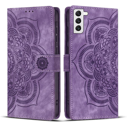 Mandala Embossed Retro Frosted Leather Phone Case, For Samsung Galaxy S20 FE, For Samsung Galaxy S22 Ultra 5G, For Samsung Galaxy S22+ 5G, For Samsung Galaxy S22 5G, For Samsung Galaxy S21 FE 5G, For Samsung Galaxy S21 5G, For Samsung Galaxy S21+ 5G   ...