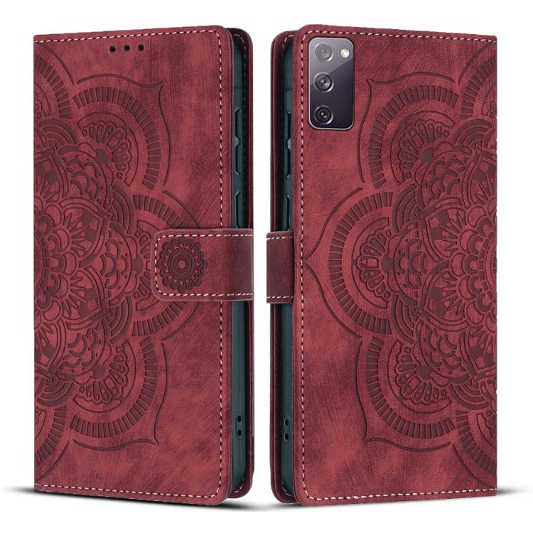 Mandala Embossed Retro Frosted Leather Phone Case, For Samsung Galaxy S20 FE, For Samsung Galaxy S22 Ultra 5G, For Samsung Galaxy S22+ 5G, For Samsung Galaxy S22 5G, For Samsung Galaxy S21 FE 5G, For Samsung Galaxy S21 5G, For Samsung Galaxy S21+ 5G   ...