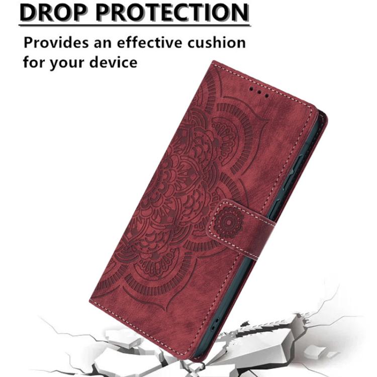 Mandala Embossed Retro Frosted Leather Phone Case, For Samsung Galaxy S20 FE, For Samsung Galaxy S22 Ultra 5G, For Samsung Galaxy S22+ 5G, For Samsung Galaxy S22 5G, For Samsung Galaxy S21 FE 5G, For Samsung Galaxy S21 5G, For Samsung Galaxy S21+ 5G   ...