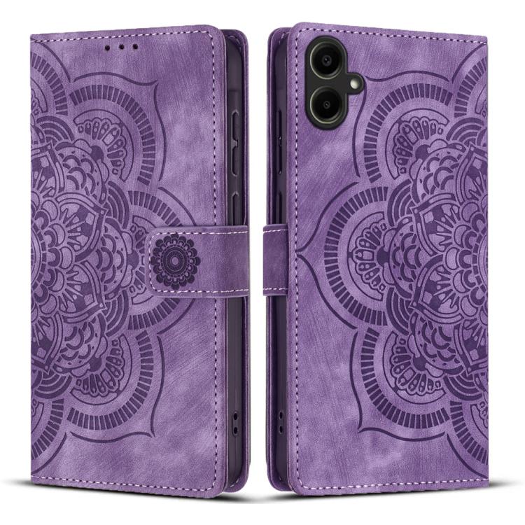 Mandala Embossed Retro Frosted Leather Phone Case, For Galaxy S26 FE 5G, For Samsung Galaxy S26+ 5G, For Samsung Galaxy S26 Edge 5G, For Samsung Galaxy S26 Ultra 5G, For Samsung Galaxy S26 5G, For Samsung Galaxy S25 FE 5G, For Samsung Galaxy S25 Edge 5...