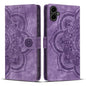 Mandala Embossed Retro Frosted Leather Phone Case, For Galaxy S26 FE 5G, For Samsung Galaxy S26+ 5G, For Samsung Galaxy S26 Edge 5G, For Samsung Galaxy S26 Ultra 5G, For Samsung Galaxy S26 5G, For Samsung Galaxy S25 FE 5G, For Samsung Galaxy S25 Edge 5...