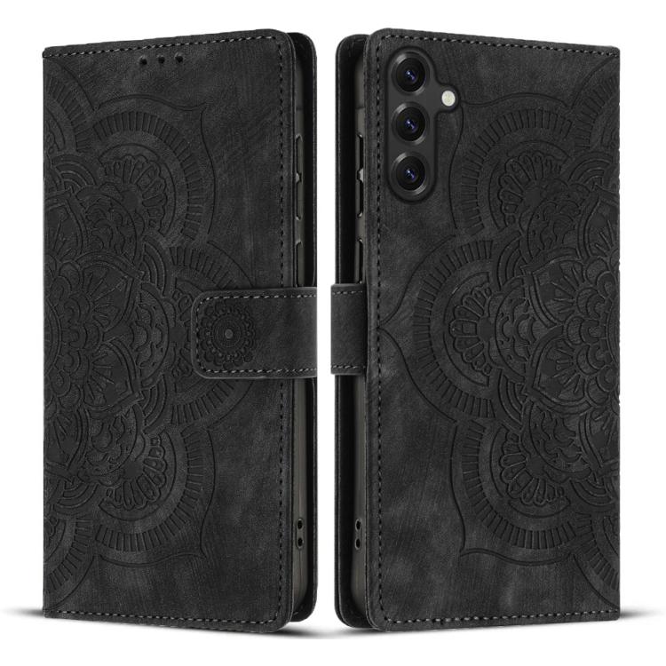 Mandala Embossed Retro Frosted Leather Phone Case, For Samsung Galaxy S26+ 5G, For Samsung Galaxy S26 Edge 5G, For Samsung Galaxy S26 Ultra 5G, For Samsung Galaxy S26 5G, For Samsung Galaxy S25 FE 5G, For Samsung Galaxy S25 Edge 5G                     ...