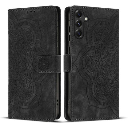 Mandala Embossed Retro Frosted Leather Phone Case, For Galaxy S26 FE 5G, For Samsung Galaxy S26+ 5G, For Samsung Galaxy S26 Edge 5G, For Samsung Galaxy S26 Ultra 5G, For Samsung Galaxy S26 5G, For Samsung Galaxy S25 FE 5G, For Samsung Galaxy S25 Edge 5...