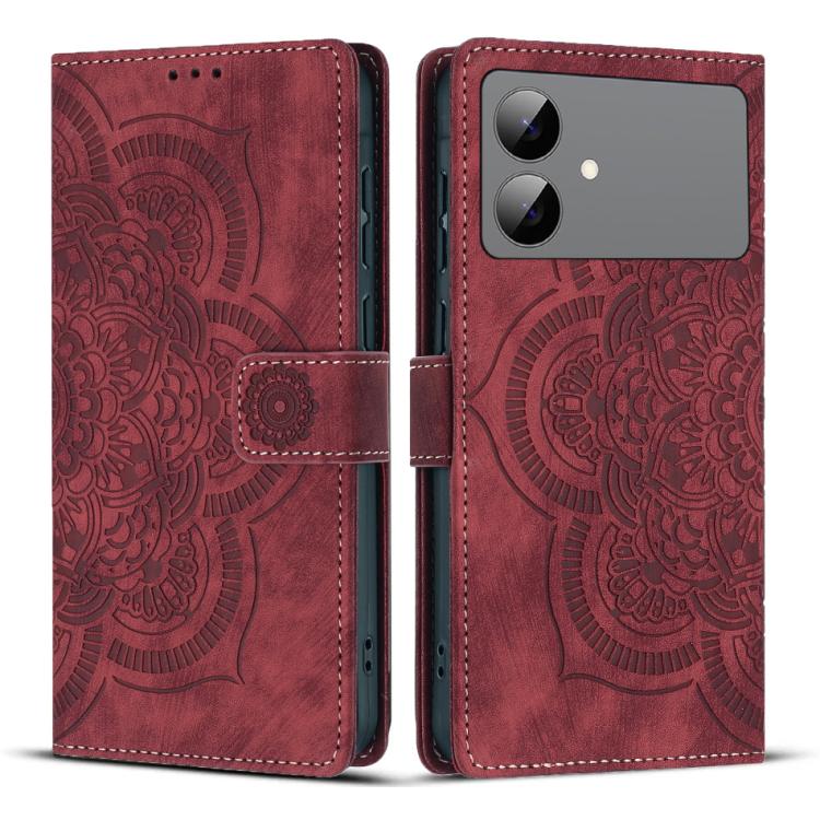 Mandala Embossed Retro Frosted Leather Phone Case, For Samsung Galaxy S26+ 5G, For Samsung Galaxy S26 Edge 5G, For Samsung Galaxy S26 Ultra 5G, For Samsung Galaxy S26 5G, For Samsung Galaxy S25 FE 5G, For Samsung Galaxy S25 Edge 5G                     ...