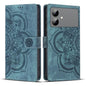 Mandala Embossed Retro Frosted Leather Phone Case, For Galaxy S26 FE 5G, For Samsung Galaxy S26+ 5G, For Samsung Galaxy S26 Edge 5G, For Samsung Galaxy S26 Ultra 5G, For Samsung Galaxy S26 5G, For Samsung Galaxy S25 FE 5G, For Samsung Galaxy S25 Edge 5...