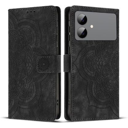 Mandala Embossed Retro Frosted Leather Phone Case, For Galaxy S26 FE 5G, For Samsung Galaxy S26+ 5G, For Samsung Galaxy S26 Edge 5G, For Samsung Galaxy S26 Ultra 5G, For Samsung Galaxy S26 5G, For Samsung Galaxy S25 FE 5G, For Samsung Galaxy S25 Edge 5...