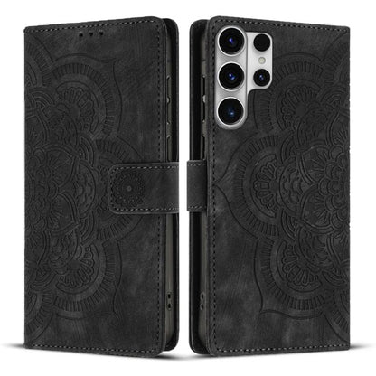 Mandala Embossed Retro Frosted Leather Phone Case, For Galaxy S26 FE 5G, For Samsung Galaxy S26+ 5G, For Samsung Galaxy S26 Edge 5G, For Samsung Galaxy S26 Ultra 5G, For Samsung Galaxy S26 5G, For Samsung Galaxy S25 FE 5G, For Samsung Galaxy S25 Edge 5...