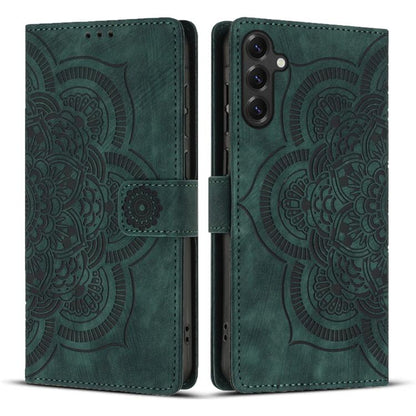 Mandala Embossed Retro Frosted Leather Phone Case, For Galaxy S26 FE 5G, For Samsung Galaxy S26+ 5G, For Samsung Galaxy S26 Edge 5G, For Samsung Galaxy S26 Ultra 5G, For Samsung Galaxy S26 5G, For Samsung Galaxy S25 FE 5G, For Samsung Galaxy S25 Edge 5...