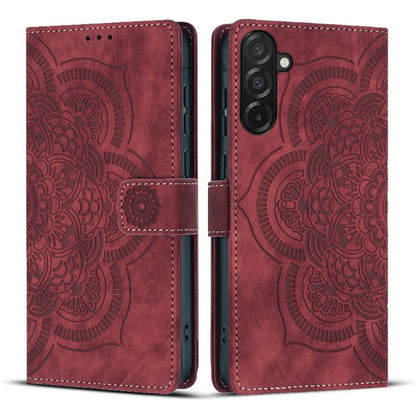 Mandala Embossed Retro Frosted Leather Phone Case, For Galaxy S26 FE 5G, For Samsung Galaxy S26+ 5G, For Samsung Galaxy S26 Edge 5G, For Samsung Galaxy S26 Ultra 5G, For Samsung Galaxy S26 5G, For Samsung Galaxy S25 FE 5G, For Samsung Galaxy S25 Edge 5...
