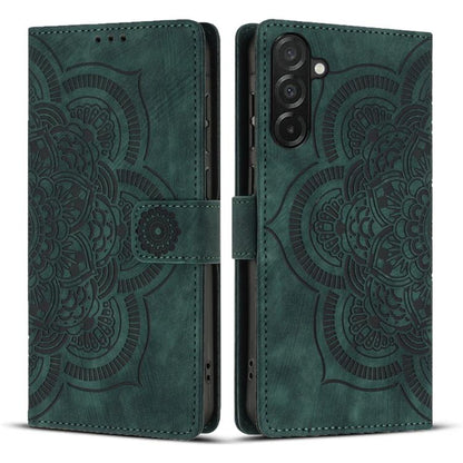 Mandala Embossed Retro Frosted Leather Phone Case, For Galaxy S26 FE 5G, For Samsung Galaxy S26+ 5G, For Samsung Galaxy S26 Edge 5G, For Samsung Galaxy S26 Ultra 5G, For Samsung Galaxy S26 5G, For Samsung Galaxy S25 FE 5G, For Samsung Galaxy S25 Edge 5...