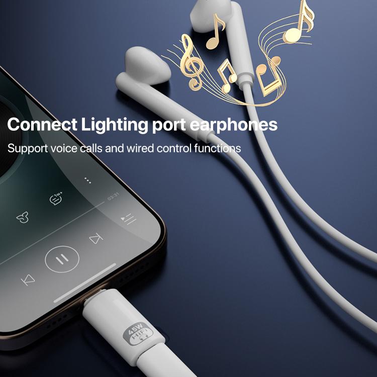 45W 8 Pin to Type-C Full Function Adapter