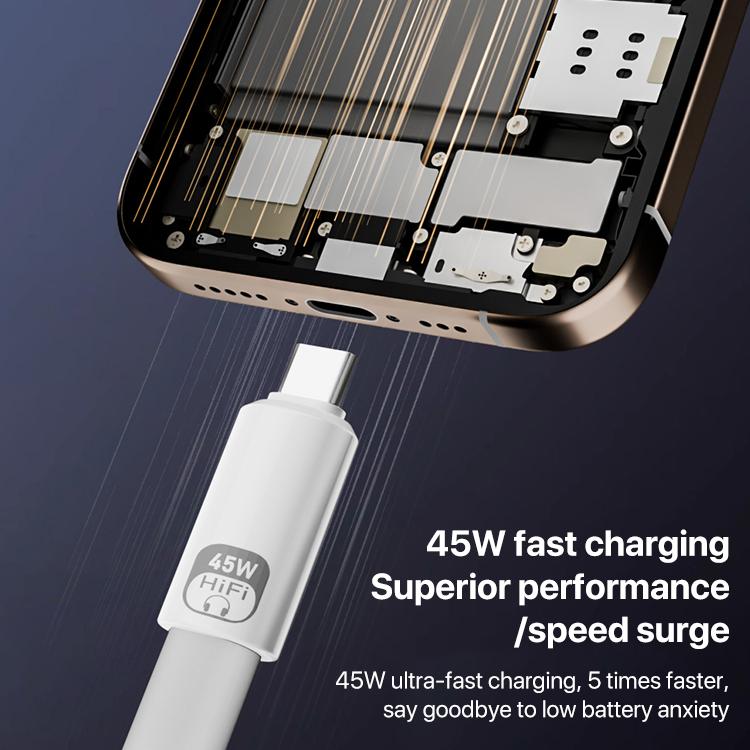 45W 8 Pin to Type-C Full Function Adapter