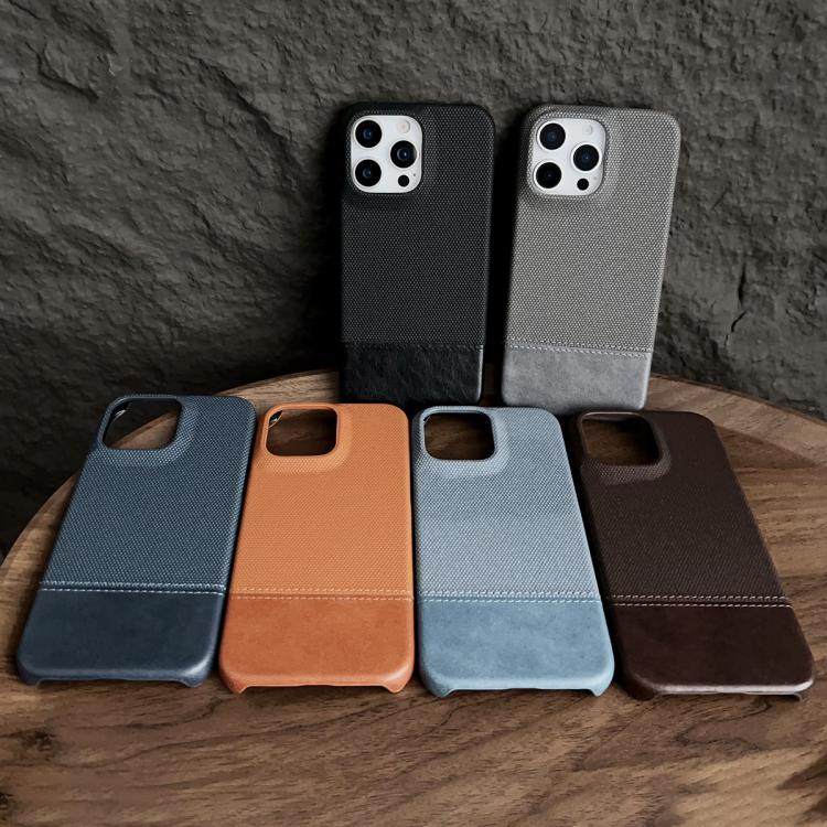 Stitching Cloth MagSafe Magnetic PC Hybrid PU Phone Case