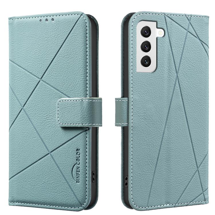 Geometric Pattern RFID Leather Phone Case, For Samsung Galaxy S22 5G, For Samsung Galaxy S21 FE 5G, For Samsung Galaxy S21 5G, For Samsung Galaxy S21+ 5G, For Samsung Galaxy S21 Ultra 5G