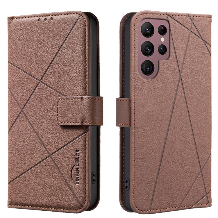 Geometric Pattern RFID Leather Phone Case, For Samsung Galaxy S22 5G, For Samsung Galaxy S21 FE 5G, For Samsung Galaxy S21 5G, For Samsung Galaxy S21+ 5G, For Samsung Galaxy S21 Ultra 5G