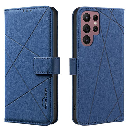 Geometric Pattern RFID Leather Phone Case, For Samsung Galaxy S22 5G, For Samsung Galaxy S21 FE 5G, For Samsung Galaxy S21 5G, For Samsung Galaxy S21+ 5G, For Samsung Galaxy S21 Ultra 5G