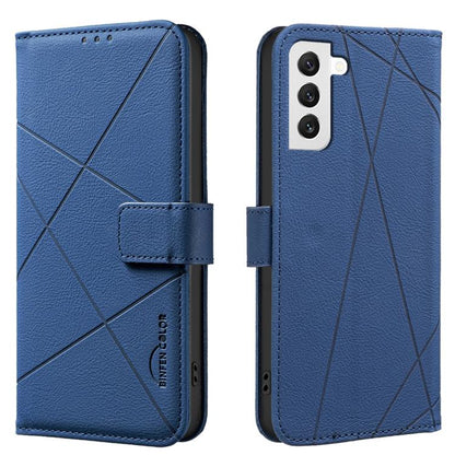 Geometric Pattern RFID Leather Phone Case, For Samsung Galaxy S22 5G, For Samsung Galaxy S21 FE 5G, For Samsung Galaxy S21 5G, For Samsung Galaxy S21+ 5G, For Samsung Galaxy S21 Ultra 5G