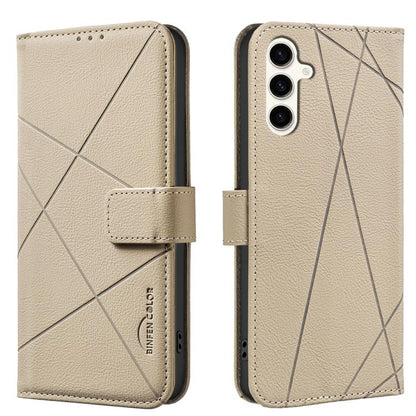 Geometric Pattern RFID Leather Phone Case, For Samsung Galaxy S25 Ultra 5G, For Samsung Galaxy S24 Ultra 5G, For Samsung Galaxy S23 FE 5G, For Samsung Galaxy S23 Ultra 5G, For Samsung Galaxy S23+ 5G, For Samsung Galaxy S23 5G                           ...