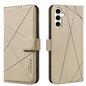Geometric Pattern RFID Leather Phone Case, For Samsung Galaxy S25 Ultra 5G, For Samsung Galaxy S24 Ultra 5G, For Samsung Galaxy S23 FE 5G, For Samsung Galaxy S23 Ultra 5G, For Samsung Galaxy S23+ 5G, For Samsung Galaxy S23 5G                           ...