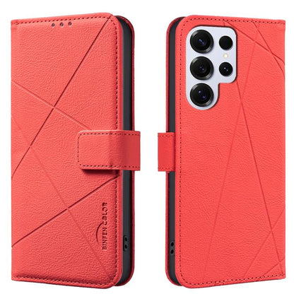 Geometric Pattern RFID Leather Phone Case, For Samsung Galaxy S25 Ultra 5G, For Samsung Galaxy S24 Ultra 5G, For Samsung Galaxy S23 FE 5G, For Samsung Galaxy S23 Ultra 5G, For Samsung Galaxy S23+ 5G, For Samsung Galaxy S23 5G                           ...