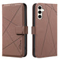 Geometric Pattern RFID Leather Phone Case, For Samsung Galaxy S25 Ultra 5G, For Samsung Galaxy S24 Ultra 5G, For Samsung Galaxy S23 FE 5G, For Samsung Galaxy S23 Ultra 5G, For Samsung Galaxy S23+ 5G, For Samsung Galaxy S23 5G                           ...