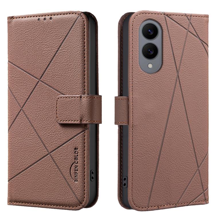 Geometric Pattern RFID Leather Phone Case, For Galaxy S27+ 5G, For Galaxy S26 FE 5G, For Samsung Galaxy S26 Ultra 5G, For Samsung Galaxy S26 5G, For Samsung Galaxy S25 FE 5G, For Samsung Galaxy S25 Edge 5G, For Samsung Galaxy S25 / S24 5G              ...