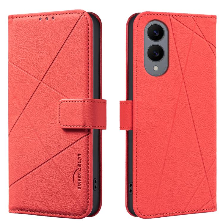 Geometric Pattern RFID Leather Phone Case, For Samsung Galaxy S26 Ultra 5G, For Samsung Galaxy S26 5G, For Samsung Galaxy S25 FE 5G, For Samsung Galaxy S25 Edge 5G, For Samsung Galaxy S25 / S24 5G, For Samsung Galaxy S25+ / S24+ 5G                     ...
