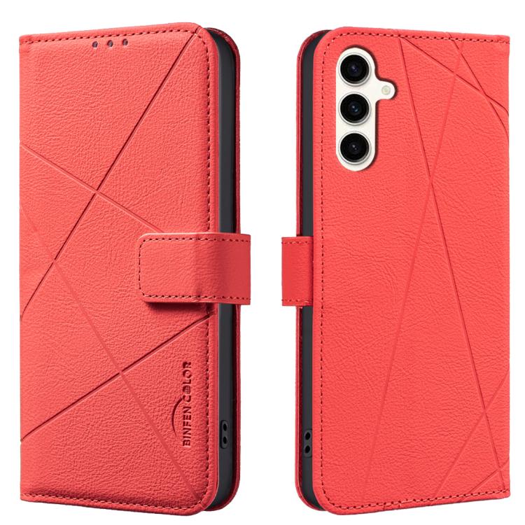 Geometric Pattern RFID Leather Phone Case, For Samsung Galaxy S26 Ultra 5G, For Samsung Galaxy S26 5G, For Samsung Galaxy S25 FE 5G, For Samsung Galaxy S25 Edge 5G, For Samsung Galaxy S25 / S24 5G, For Samsung Galaxy S25+ / S24+ 5G                     ...