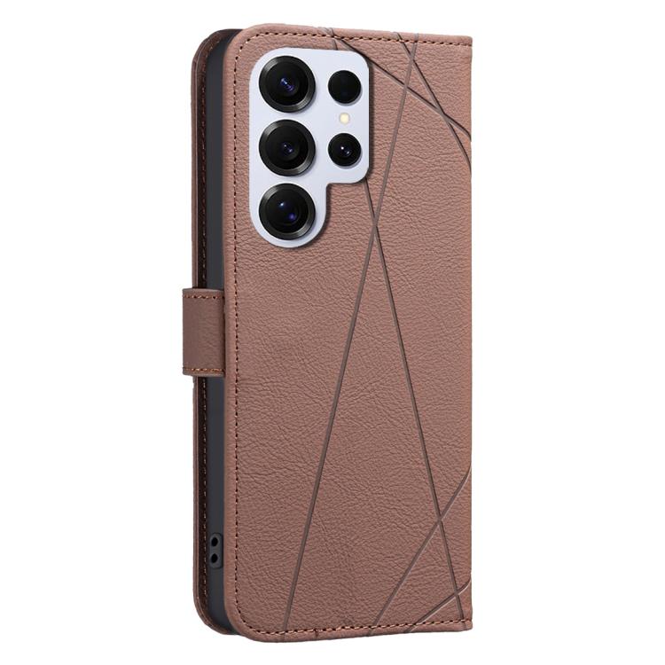 Geometric Pattern RFID Leather Phone Case, For Samsung Galaxy S25 Ultra 5G, For Samsung Galaxy S24 Ultra 5G, For Samsung Galaxy S23 FE 5G, For Samsung Galaxy S23 Ultra 5G, For Samsung Galaxy S23+ 5G, For Samsung Galaxy S23 5G                           ...
