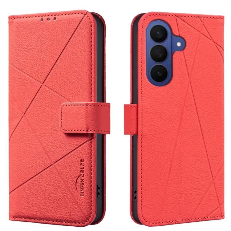 Geometric Pattern RFID Leather Phone Case, For Samsung Galaxy S26 Ultra 5G, For Samsung Galaxy S26 5G, For Samsung Galaxy S25 FE 5G, For Samsung Galaxy S25 Edge 5G, For Samsung Galaxy S25 / S24 5G, For Samsung Galaxy S25+ / S24+ 5G                     ...