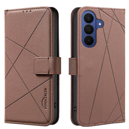 Geometric Pattern RFID Leather Phone Case, For Galaxy S27+ 5G, For Galaxy S26 FE 5G, For Samsung Galaxy S26 Ultra 5G, For Samsung Galaxy S26 5G, For Samsung Galaxy S25 FE 5G, For Samsung Galaxy S25 Edge 5G, For Samsung Galaxy S25 / S24 5G              ...
