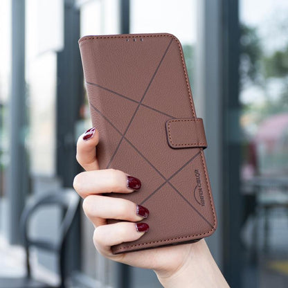 Geometric Pattern RFID Leather Phone Case, For Galaxy S27+ 5G, For Galaxy S26 FE 5G, For Samsung Galaxy S26 Ultra 5G, For Samsung Galaxy S26 5G, For Samsung Galaxy S25 FE 5G, For Samsung Galaxy S25 Edge 5G, For Samsung Galaxy S25 / S24 5G              ...