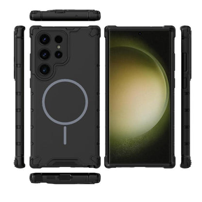 Grating Solid Color MagSafe Magnetic Phone Case, For Samsung Galaxy S23 Ultra 5G, For Samsung Galaxy S23+ 5G, For Samsung Galaxy S23 5G