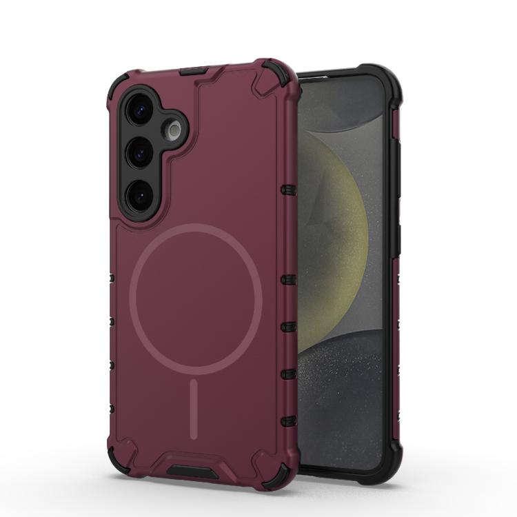 Grating Solid Color MagSafe Magnetic Phone Case, For Samsung Galaxy S26+ 5G, For Samsung Galaxy S26 Ultra 5G, For Samsung Galaxy S26 5G, For Samsung Galaxy S25 5G, For Samsung Galaxy S25 Ultra 5G, For Samsung Galaxy S24 Ultra 5G                        ...