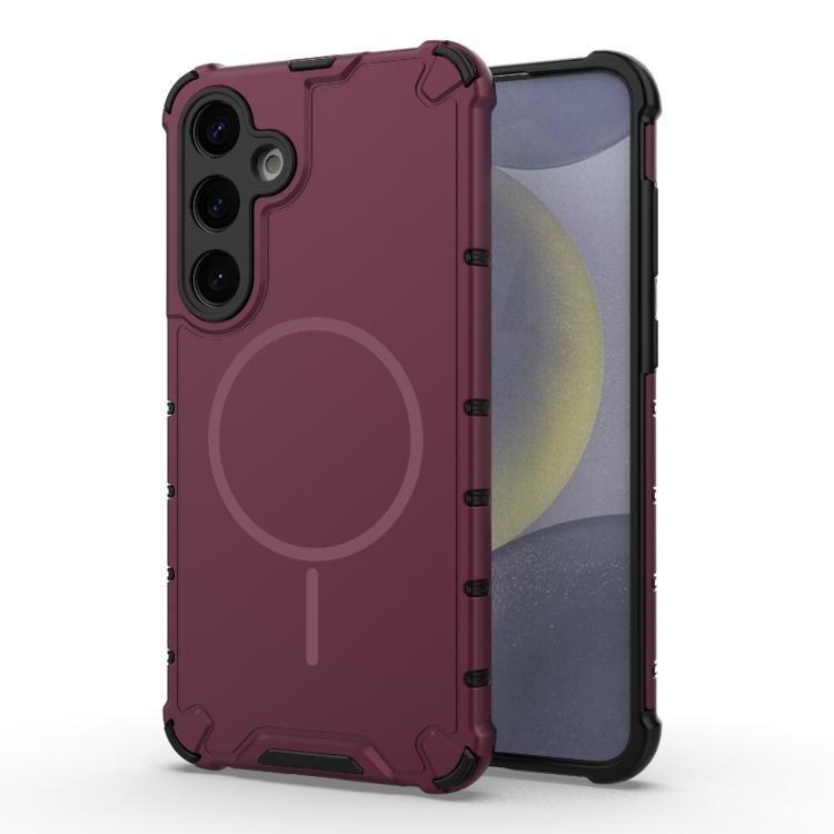 Grating Solid Color MagSafe Magnetic Phone Case, For Samsung Galaxy S26+ 5G, For Samsung Galaxy S26 Ultra 5G, For Samsung Galaxy S26 5G, For Samsung Galaxy S25 5G, For Samsung Galaxy S25 Ultra 5G, For Samsung Galaxy S24 Ultra 5G                        ...