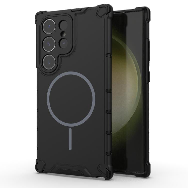 Grating Solid Color MagSafe Magnetic Phone Case, For Samsung Galaxy S26+ 5G, For Samsung Galaxy S26 Ultra 5G, For Samsung Galaxy S26 5G, For Samsung Galaxy S25 5G, For Samsung Galaxy S25 Ultra 5G, For Samsung Galaxy S24 Ultra 5G                        ...