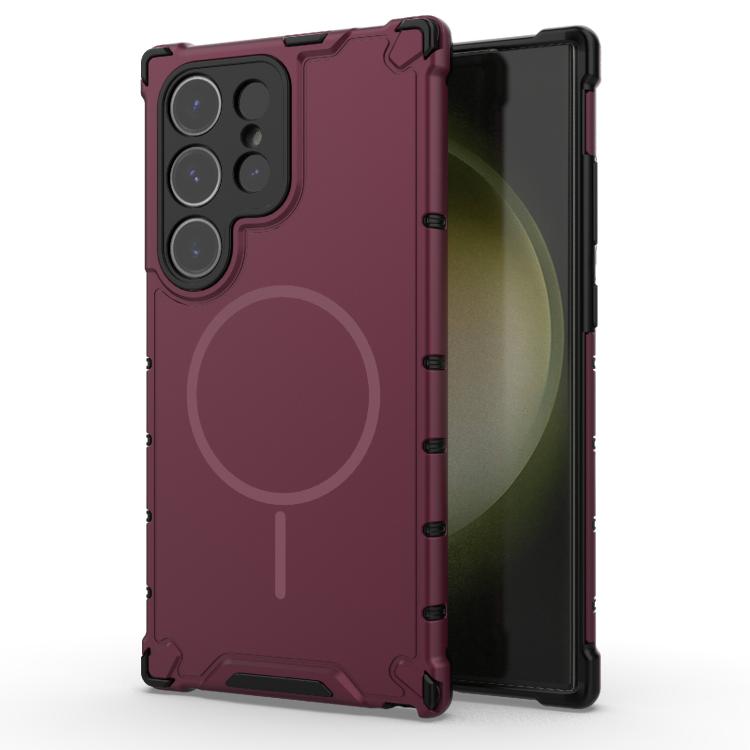 Grating Solid Color MagSafe Magnetic Phone Case, For Samsung Galaxy S26+ 5G, For Samsung Galaxy S26 Ultra 5G, For Samsung Galaxy S26 5G, For Samsung Galaxy S25 5G, For Samsung Galaxy S25 Ultra 5G, For Samsung Galaxy S24 Ultra 5G                        ...