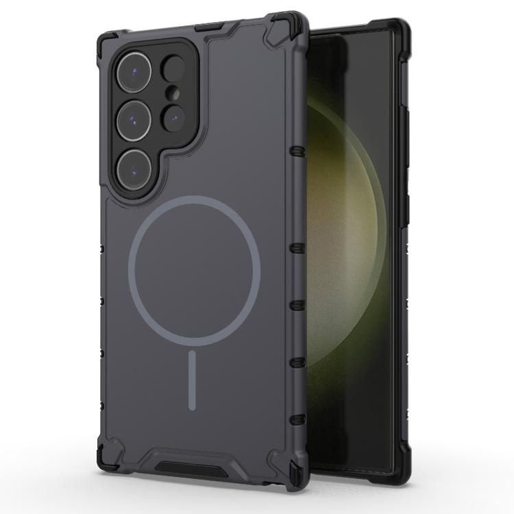 Grating Solid Color MagSafe Magnetic Phone Case, For Samsung Galaxy S26+ 5G, For Samsung Galaxy S26 Ultra 5G, For Samsung Galaxy S26 5G, For Samsung Galaxy S25 5G, For Samsung Galaxy S25 Ultra 5G, For Samsung Galaxy S24 Ultra 5G                        ...