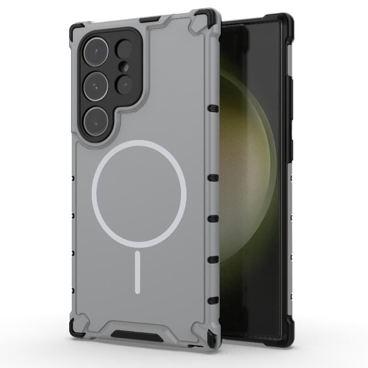 Grating Solid Color MagSafe Magnetic Phone Case, For Samsung Galaxy S26+ 5G, For Samsung Galaxy S26 Ultra 5G, For Samsung Galaxy S26 5G, For Samsung Galaxy S25 5G, For Samsung Galaxy S25 Ultra 5G, For Samsung Galaxy S24 Ultra 5G                        ...