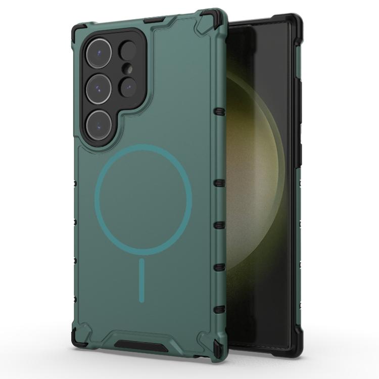 Grating Solid Color MagSafe Magnetic Phone Case, For Samsung Galaxy S26+ 5G, For Samsung Galaxy S26 Ultra 5G, For Samsung Galaxy S26 5G, For Samsung Galaxy S25 5G, For Samsung Galaxy S25 Ultra 5G, For Samsung Galaxy S24 Ultra 5G                        ...