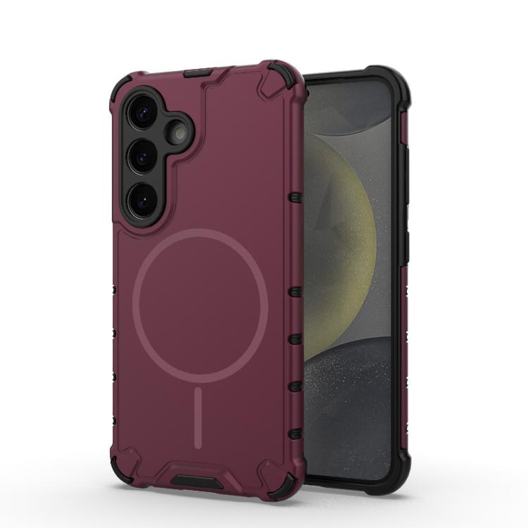 Grating Solid Color MagSafe Magnetic Phone Case, For Samsung Galaxy S26+ 5G, For Samsung Galaxy S26 Ultra 5G, For Samsung Galaxy S26 5G, For Samsung Galaxy S25 5G, For Samsung Galaxy S25 Ultra 5G, For Samsung Galaxy S24 Ultra 5G                        ...