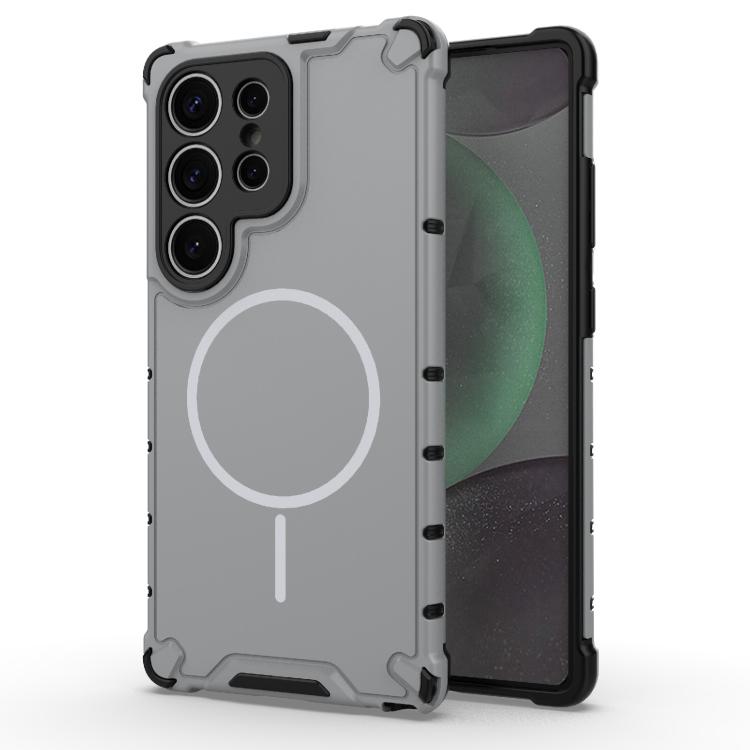 Grating Solid Color MagSafe Magnetic Phone Case, For Samsung Galaxy S26+ 5G, For Samsung Galaxy S26 Ultra 5G, For Samsung Galaxy S26 5G, For Samsung Galaxy S25 5G, For Samsung Galaxy S25 Ultra 5G, For Samsung Galaxy S24 Ultra 5G                        ...