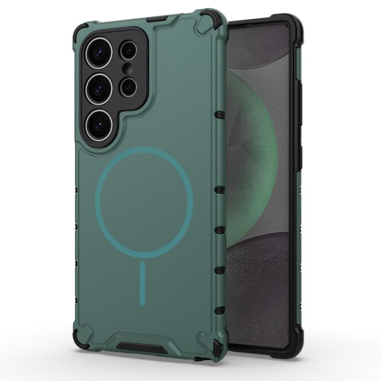 Grating Solid Color MagSafe Magnetic Phone Case, For Samsung Galaxy S26+ 5G, For Samsung Galaxy S26 Ultra 5G, For Samsung Galaxy S26 5G, For Samsung Galaxy S25 5G, For Samsung Galaxy S25 Ultra 5G, For Samsung Galaxy S24 Ultra 5G                        ...