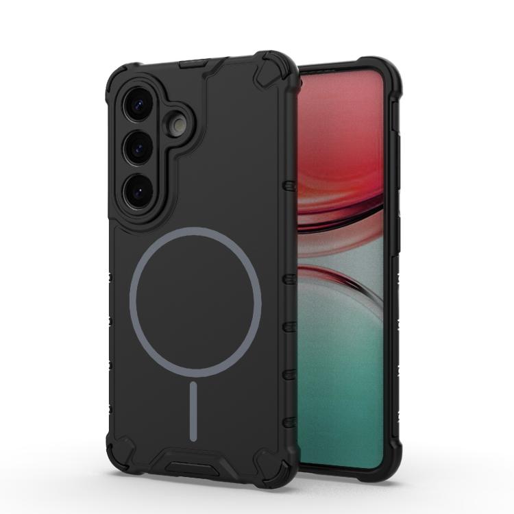 Grating Solid Color MagSafe Magnetic Phone Case, For Samsung Galaxy S26+ 5G, For Samsung Galaxy S26 Ultra 5G, For Samsung Galaxy S26 5G, For Samsung Galaxy S25 5G, For Samsung Galaxy S25 Ultra 5G, For Samsung Galaxy S24 Ultra 5G                        ...