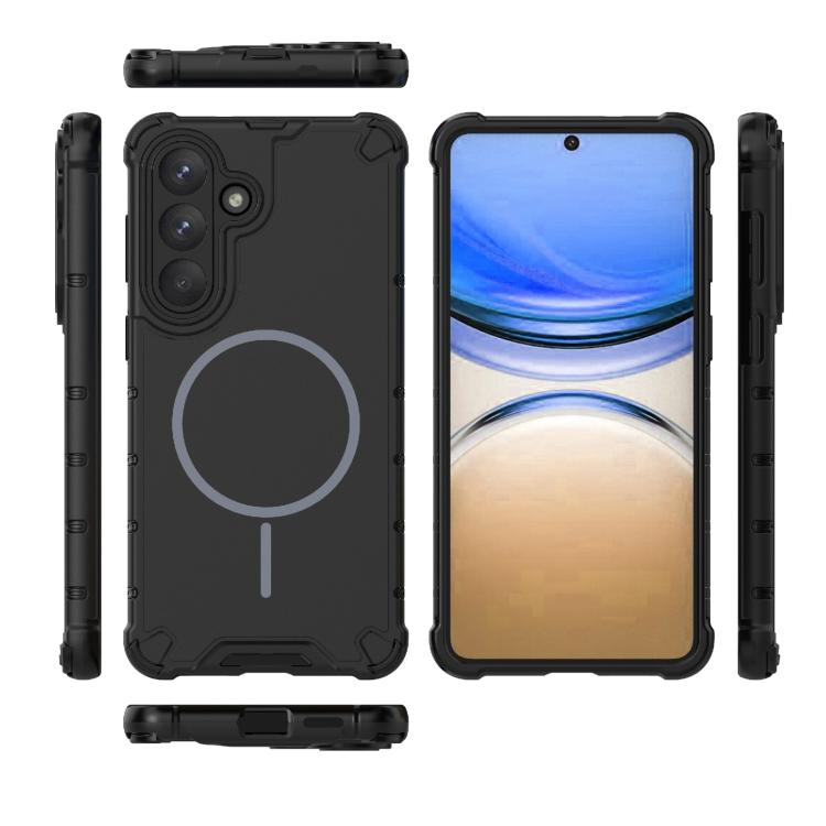 Grating Solid Color MagSafe Magnetic Phone Case, For Samsung Galaxy S26+ 5G, For Samsung Galaxy S26 Ultra 5G, For Samsung Galaxy S26 5G, For Samsung Galaxy S25 5G, For Samsung Galaxy S25 Ultra 5G, For Samsung Galaxy S24 Ultra 5G                        ...