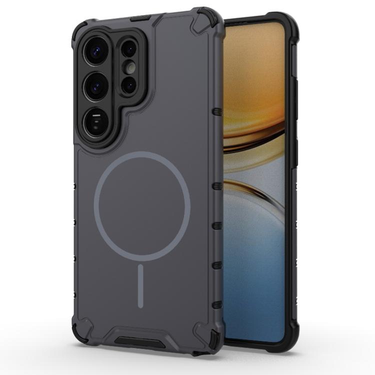 Grating Solid Color MagSafe Magnetic Phone Case, For Samsung Galaxy S26+ 5G, For Samsung Galaxy S26 Ultra 5G, For Samsung Galaxy S26 5G, For Samsung Galaxy S25 5G, For Samsung Galaxy S25 Ultra 5G, For Samsung Galaxy S24 Ultra 5G                        ...